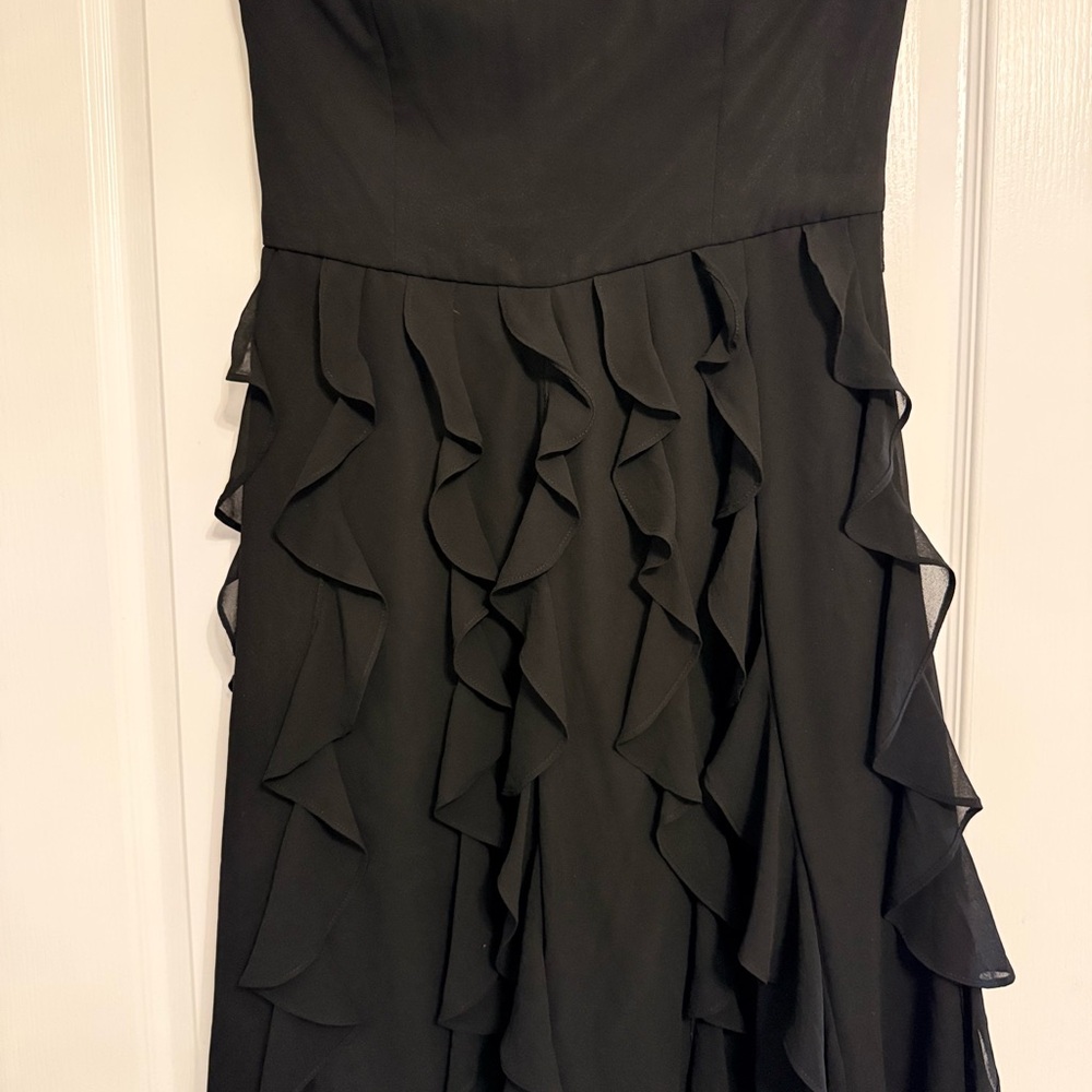 White House Black Market Strapless Black Dress